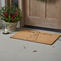 17 X 29 Brown And Black Christmas Snowman Merry Christmas Outdoor Coir Door Mat