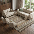 8 X 10 Chocolate Copper And Ivory Southwestern Washable Area Rug With UV Protection