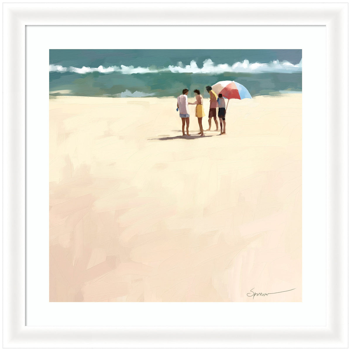 Afternoon Meet Up by Mary Sparrow Framed Wall Art Print