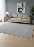 5 X 8 Cream And Gray Abstract Hand Woven Area Rug