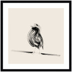 Bird on a Branch by Danushka Abeygoda Framed Wall Art Print