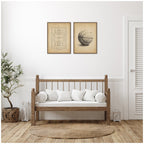 Vintage Basketball 2 Piece Framed Canvas Wall Art Set by The Creative Bunch Studio