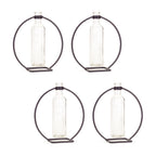 Hanging Vase in Circle Stand (Set of 4)