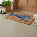 16 X 30 Blue Brown And Red Lobster Indoor Coir Door Mat