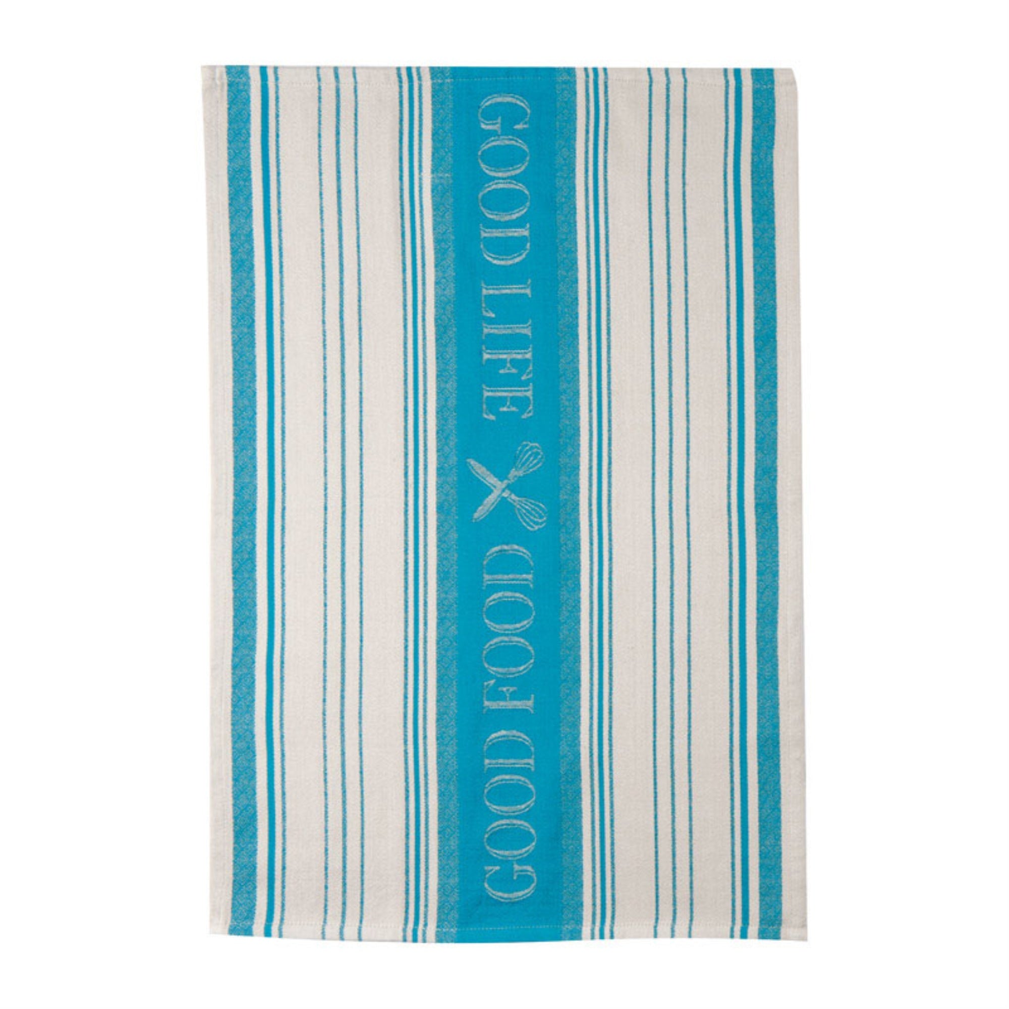 TEA TWL JAQRD TEAL18X28 (Pack of 6)