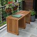 27 Natural Solid Wood Extendable Indoor Outdoor Bench