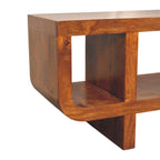 Orion - Curved Media Unit - Brown