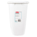 WASTEBASKET 15QT WHITE (Pack of 6)