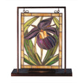 9.5 Inch W X 10.5 Inch H Lady Slippers Lighted Mini Tabletop Window
