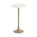 Baronet Round Marble and Metal Table
