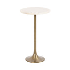 Baronet Round Marble and Metal Table