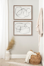 Blake 871 Modern Circles Framed Printed Glass by Teju Reval of SnazzyHues