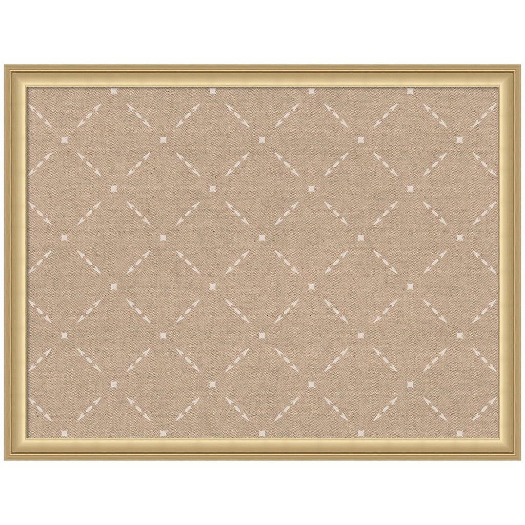 Pinboard Beige Lattice Pattern