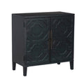 Merrin Wood 2 Door Accent Cabinet Midnight Blue