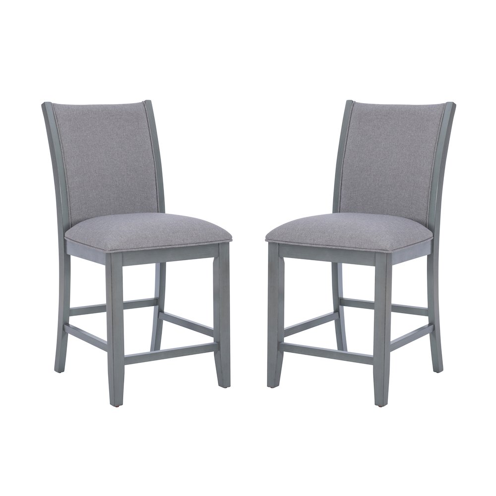 Abbot Counter Stool Set Of 2 Gray
