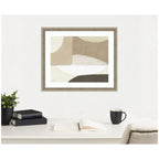 Abstract Neutral by Gabrielly Guedes Framed Wall Art Print