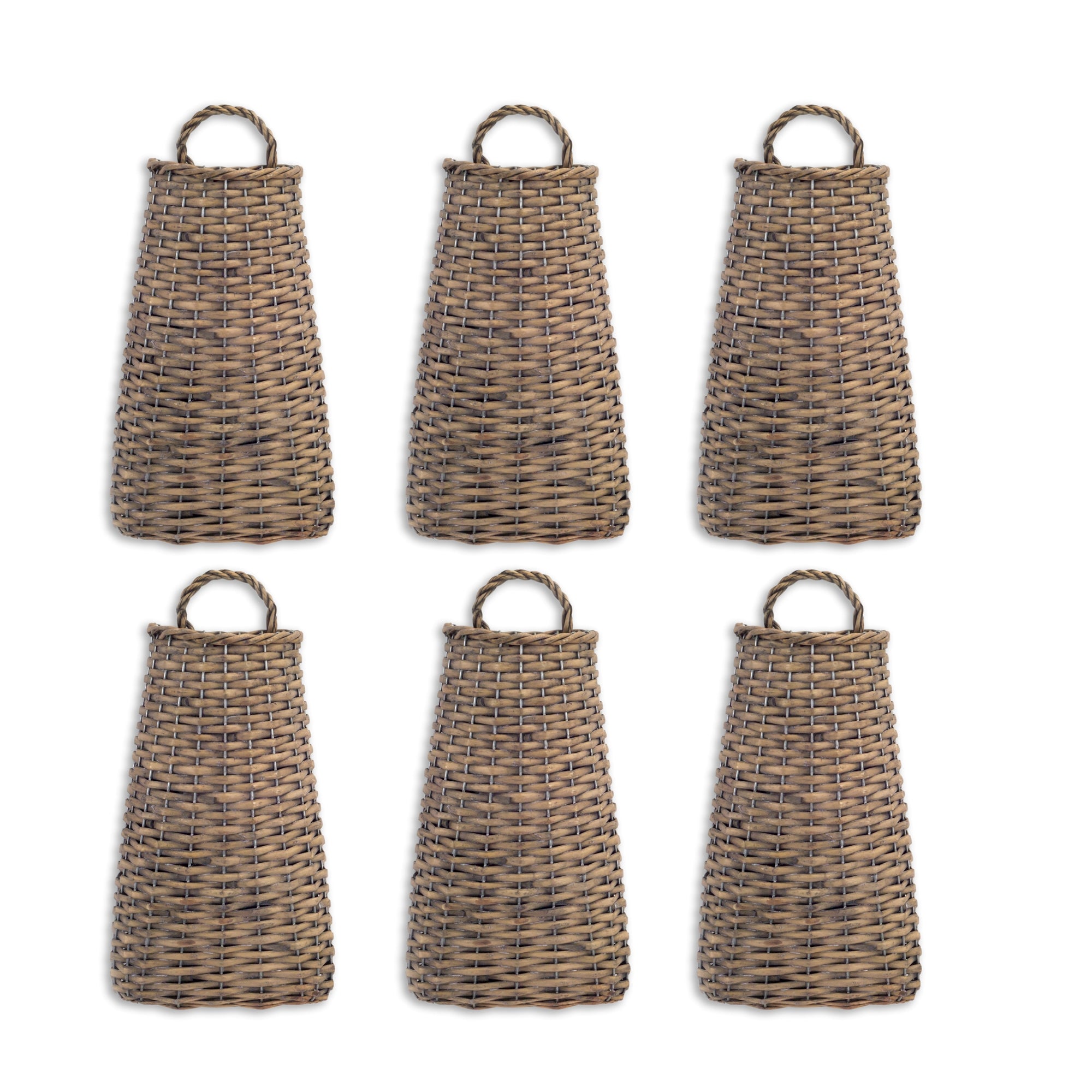 Willow Wall Basket (Set of 6)