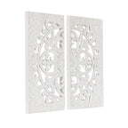 Saanvi Carved Wood Wall Art Set