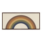 Sylvie Retro Rainbow Framed Canvas by The Creative Bunch Studio