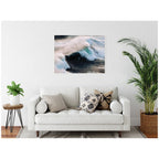 Sylvie Crashing Waves on the Portuguese Coast Framed Canvas by Michael Schauer