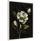 Sylvie Moody Floral 2 Framed Canvas by Annie Quigley