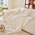 Thick Plush Non-Slip Sofa Throw Cover, Warm Soft Faux Fur Couch Protector for Winter