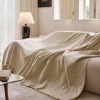 Chenille Sofa Cover Throw Couch Cover Blanket, Soft Slipcover Alternative for Pets