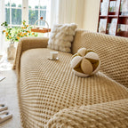 Thick Plush Non-Slip Sofa Throw Cover, Warm Soft Faux Fur Couch Protector for Winter