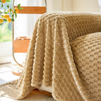 Thick Plush Non-Slip Sofa Throw Cover, Warm Soft Faux Fur Couch Protector for Winter