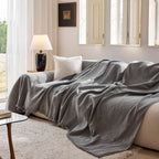 Chenille Sofa Cover Throw Couch Cover Blanket, Soft Slipcover Alternative for Pets