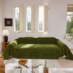 Chenille Sofa Cover Throw Couch Cover Blanket, Soft Slipcover Alternative for Pets