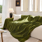 Chenille Sofa Cover Throw Couch Cover Blanket, Soft Slipcover Alternative for Pets