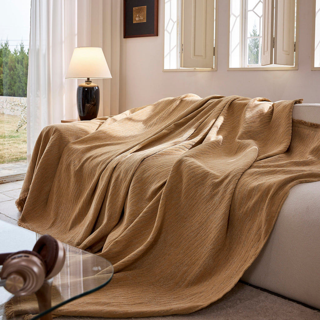 Chenille Sofa Cover Throw Couch Cover Blanket, Soft Slipcover Alternative for Pets