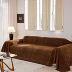 Chenille Sofa Cover Throw Couch Cover Blanket, Soft Slipcover Alternative for Pets