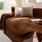 Chenille Sofa Cover Throw Couch Cover Blanket, Soft Slipcover Alternative for Pets