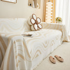 Fashion Chenille Couch Cover Blanket, Couch Non Slip Covers for Sectionals, Pet Friendly Couch Covers