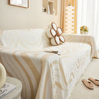 Fashion Chenille Couch Cover Blanket, Couch Non Slip Covers for Sectionals, Pet Friendly Couch Covers