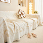 Fashion Chenille Couch Cover Blanket, Couch Non Slip Covers for Sectionals, Pet Friendly Couch Covers