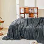 Thick Plush Non-Slip Sofa Throw Cover, Warm Soft Faux Fur Couch Protector for Winter