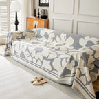 Chenille Floral Soft Thick Reversible Blanket Covers for Couch, Couch Protector Blanket Cover Sofa