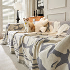 Chenille Floral Soft Thick Reversible Blanket Covers for Couch, Couch Protector Blanket Cover Sofa