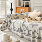 Chenille Floral Soft Thick Reversible Blanket Covers for Couch, Couch Protector Blanket Cover Sofa