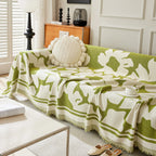 Chenille Floral Soft Thick Reversible Blanket Covers for Couch, Couch Protector Blanket Cover Sofa