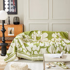 Chenille Floral Soft Thick Reversible Blanket Covers for Couch, Couch Protector Blanket Cover Sofa