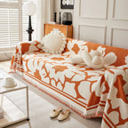 Chenille Floral Soft Thick Reversible Blanket Covers for Couch, Couch Protector Blanket Cover Sofa