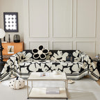 Chenille Floral Soft Thick Reversible Blanket Covers for Couch, Couch Protector Blanket Cover Sofa