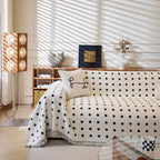 Decorative Plush Textured Woven Sofa Cover Throw, Cozy Soft Couch Protector Blanket