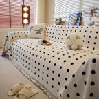 Decorative Plush Textured Woven Sofa Cover Throw, Cozy Soft Couch Protector Blanket