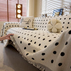 Decorative Plush Textured Woven Sofa Cover Throw, Cozy Soft Couch Protector Blanket