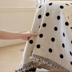 Decorative Plush Textured Woven Sofa Cover Throw, Cozy Soft Couch Protector Blanket